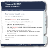 Site perso de Nicolas DUBOIS